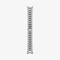 AMP06489 - Watch 6 Classic (47mm) Modern Fit 316L Band in Silver showing the sides of the watch strap laid out flat
