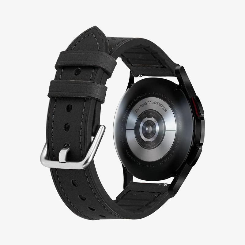 AMP00694 - Galaxy Watch Band (20mm) Retro Fit in black showing the back