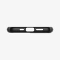 ACS01865 - iPhone 12 / iPhone 12 Pro Case MagArmor in black showing the bottom with precise cutouts