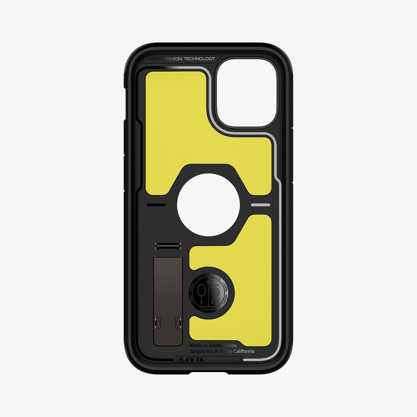 ACS01752 - iPhone 12 Mini Case Tough Armor in gunmetal showing the inside of case