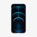 ACS02251 - iPhone 12 Pro / 12 Case Ultra Hybrid in navy blue showing the front