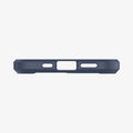 ACS02251 - iPhone 12 Pro / 12 Case Ultra Hybrid in navy blue showing the bottom with precise cutouts