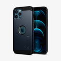ACS02295 - iPhone 12 Pro Max Case Tough Armor in metal slate showing the back and front
