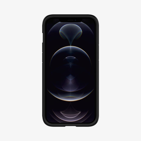 ACS01625 - iPhone 12 Pro Max Case Tough Armor in gunmetal showing the front