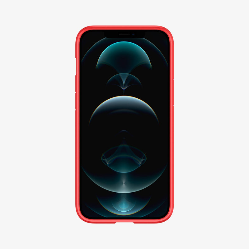 ACS01620 - iPhone 12 Pro Max Case Ultra Hybrid in red showing the front