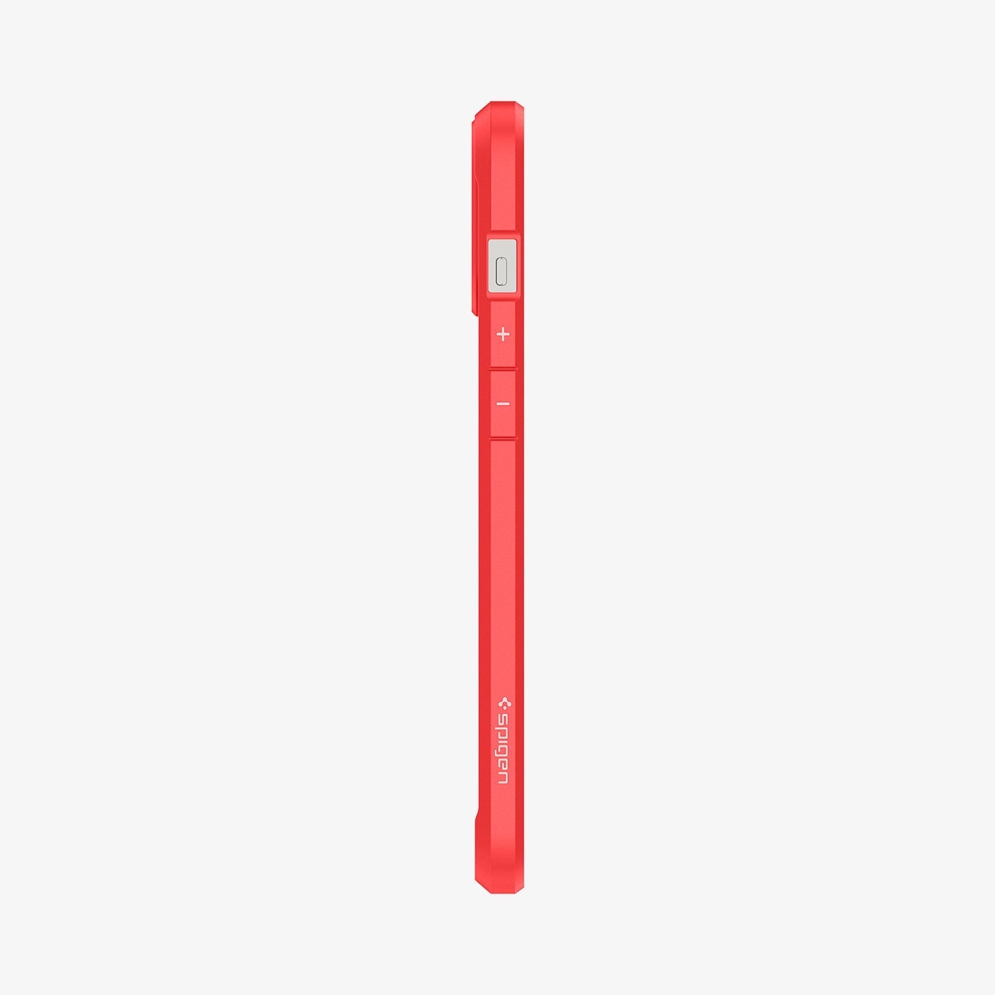 ACS01620 - iPhone 12 Pro Max Case Ultra Hybrid in red showing the side with volume controls