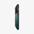ACS04559 - iPhone 13 Pro Max Case Slim Armor CS in midnight green showing the side and partial back