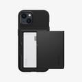 ACS03536 - iPhone 13 Case Slim Armor CS in black showing the back with card in slot