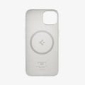 ACS04090 - iPhone 13 Case Silicone Fit MagSafe Compatible in white showing the inside of case