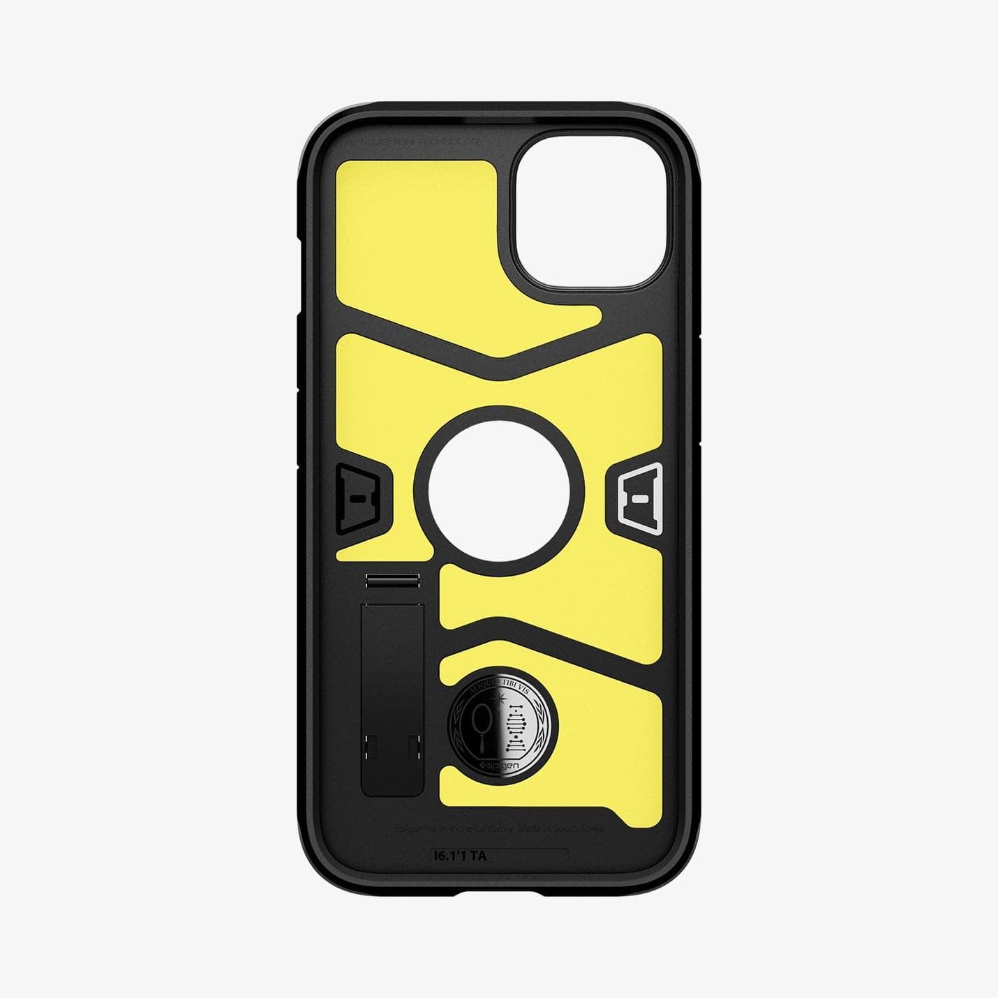 ACS03539 - iPhone 13 Case Tough Armor in black showing the inside of case