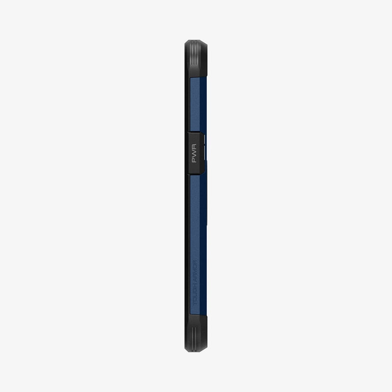 ACS03541 - iPhone 13 Case Tough Armor in navy blue showing the side