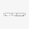 ACS03528 - iPhone 13 Case Ultra Hybrid Mag Safe Compatible in white showing the bottom with precise cutouts