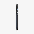 ACS03220 - iPhone 13 Pro Max Case Slim Armor CS in metal slate showing the side with volume controls