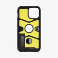ACS03276 - iPhone 13 Pro Case Tough Armor in gunmetal showing the inside of case