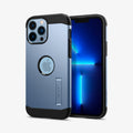 ACS03838 - iPhone 13 Pro Max Case Tough Armor in sierra blue showing the back and front