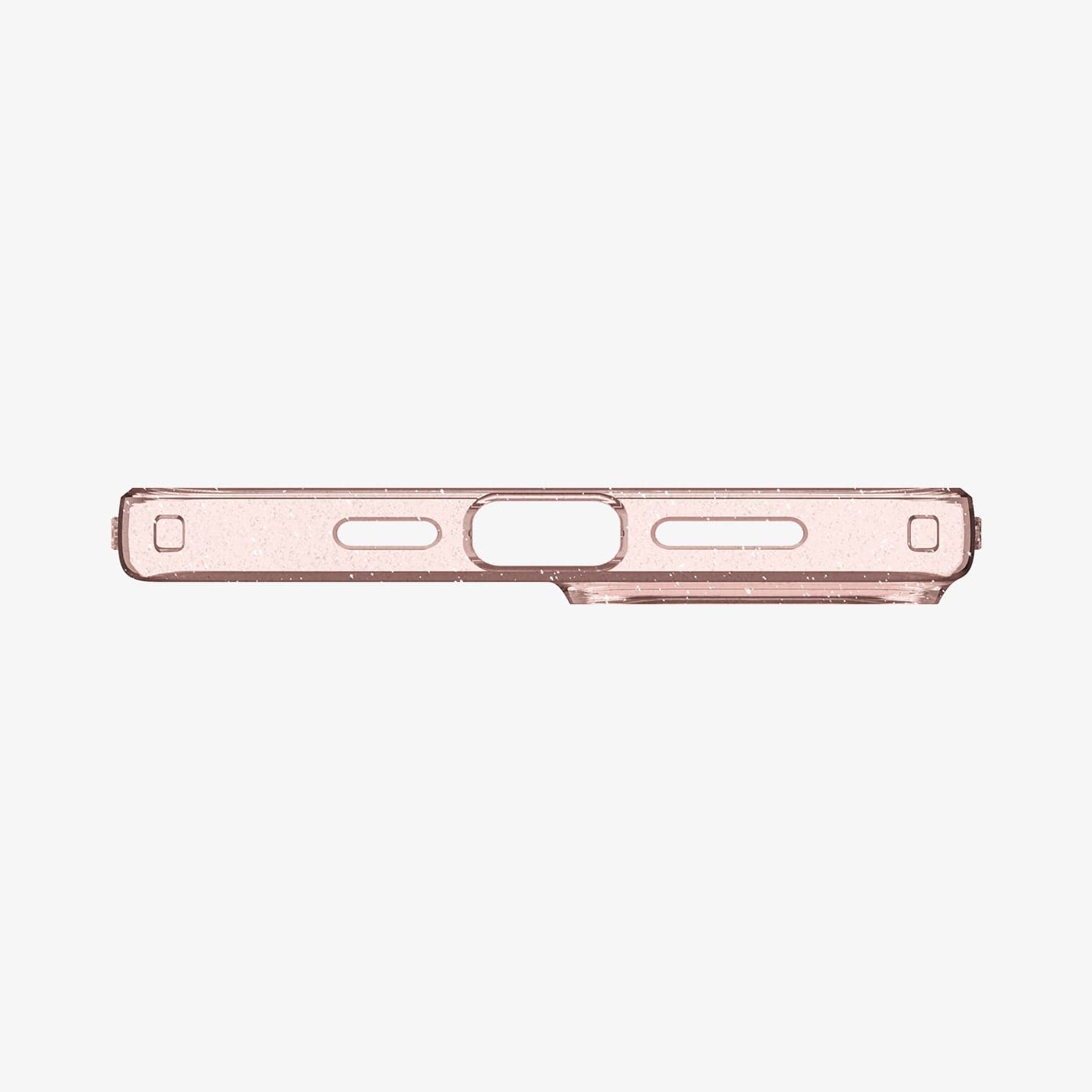 ACS06789 - iPhone 15 Case Liquid Crystal Glitter in rose quartz showing the bottom