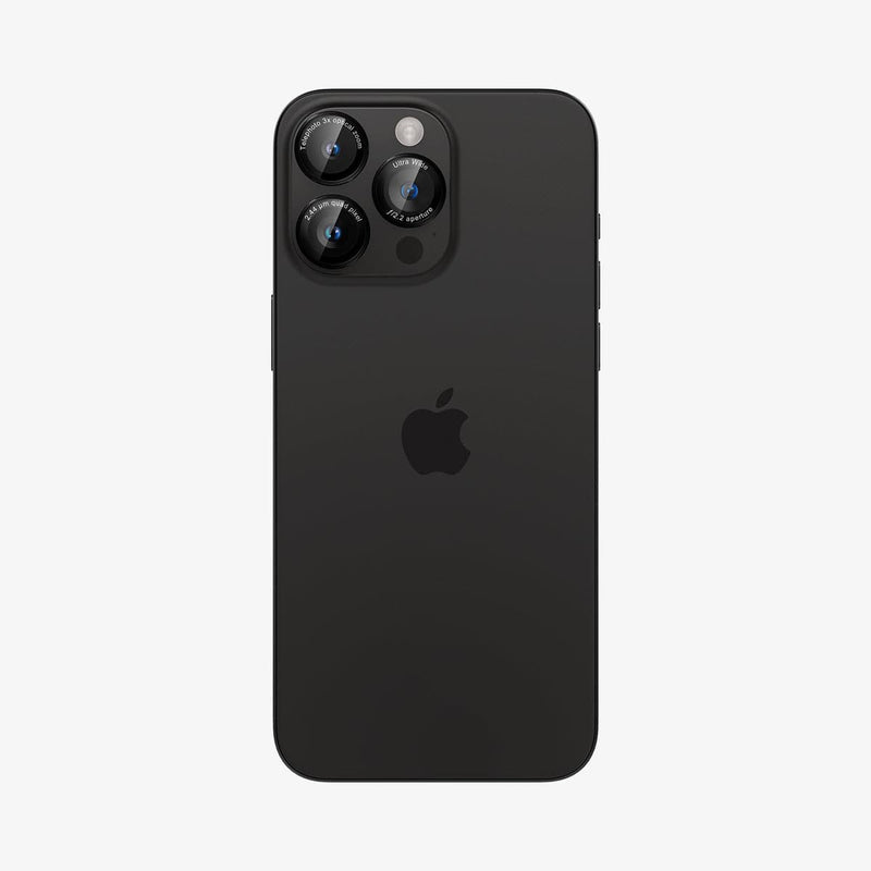 AGL05217 -  iPhone 16 Pro / 16 Pro Max Optik Pro Lens Protector L-series showing the back