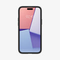ACS06797 - iPhone 15 Case Ultra Hybrid in frost black showing the front