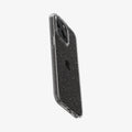 ACS06701 - iPhone 15 Pro Case Liquid Crystal Glitter in crystal quartz showing the back, side and bottom