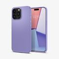 ACS06692 - iPhone 15 Pro Case Thin Fit in iris purple showing the back and front