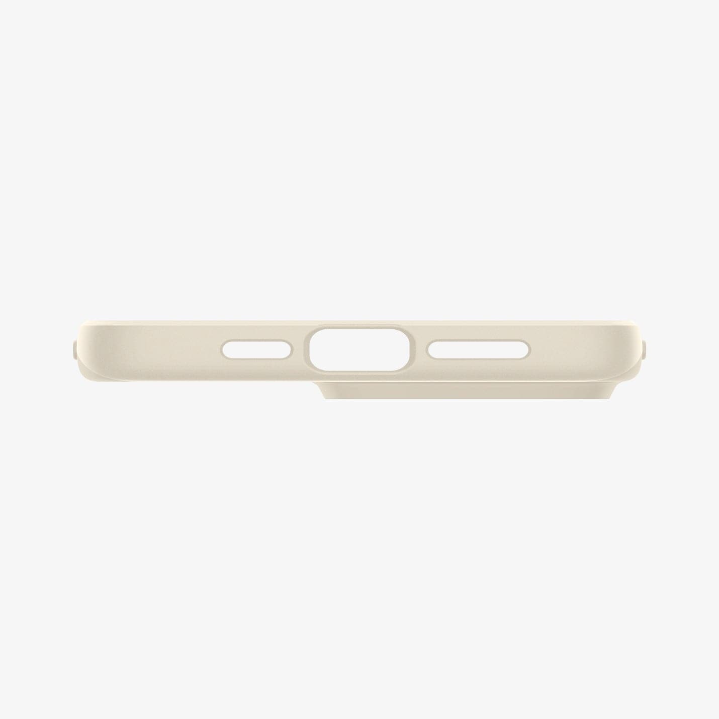 ACS06694 - iPhone 15 Pro Case Thin Fit in mute beige showing the bottom