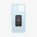 ACS06693 - iPhone 15 Pro Case Thin Fit in mute blue showing the inside of case