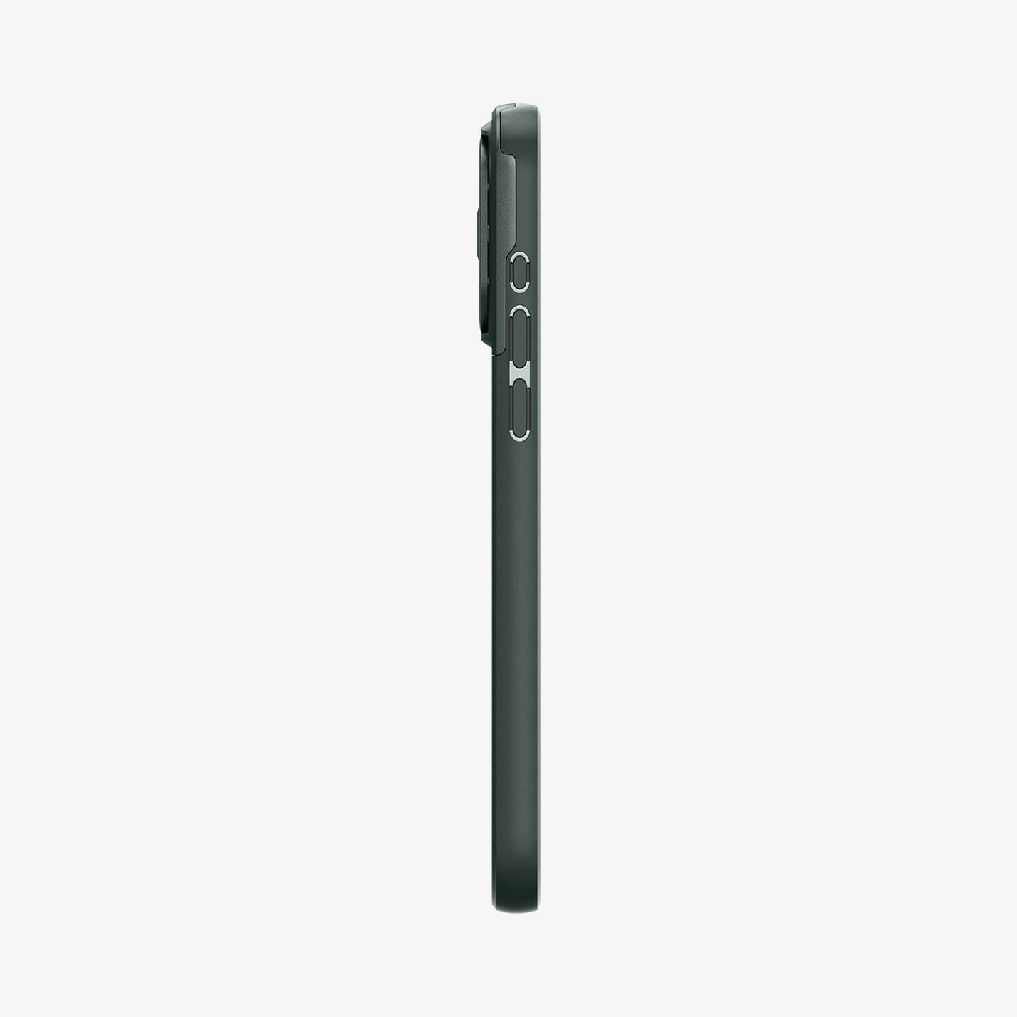 ACS06739 - iPhone 15 Pro Case Optik Armor (MagFit) in abyss green showing the side