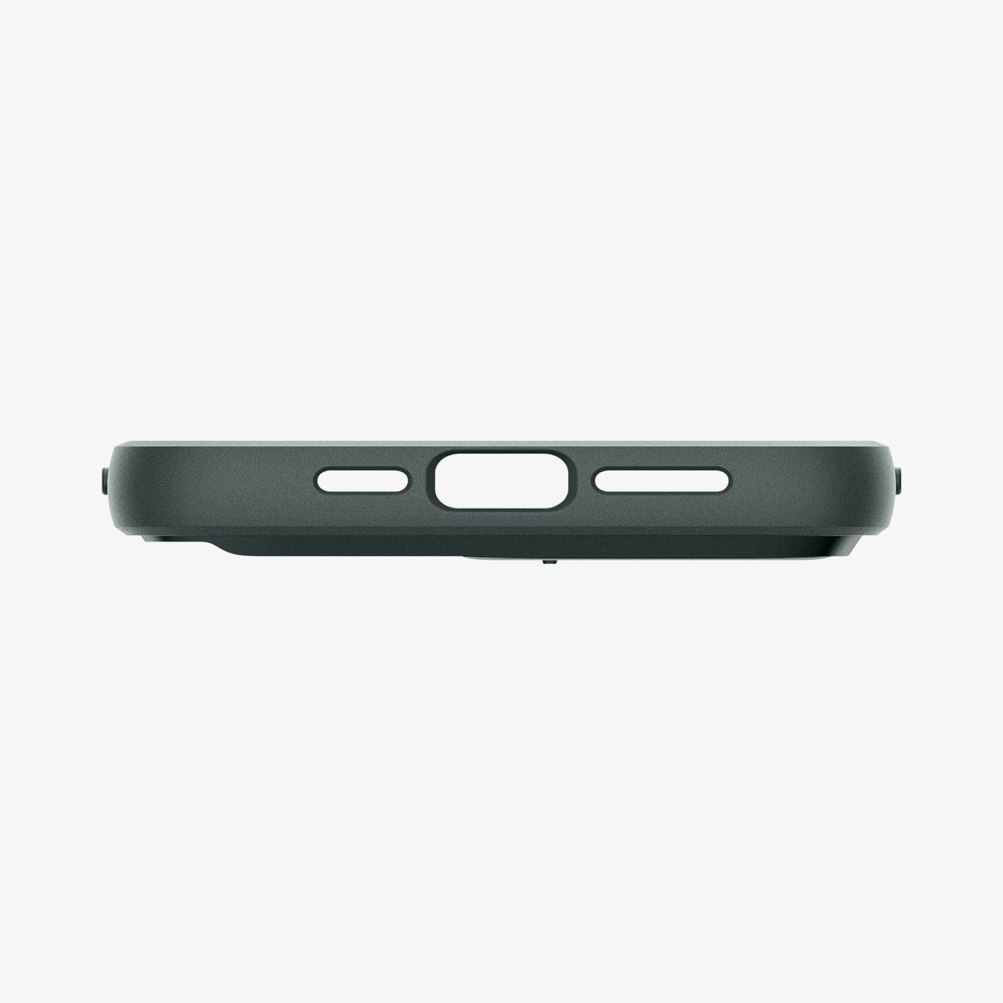 ACS06739 - iPhone 15 Pro Case Optik Armor (MagFit) in abyss green showing the bottom