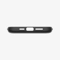 ACS04980 - iPhone 14 Pro Case Slim Armor CS in black showing the bottom with precise cutouts