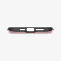 ACS04981 - iPhone 14 Pro Case Slim Armor CS in rose gold showing the bottom with precise cutouts