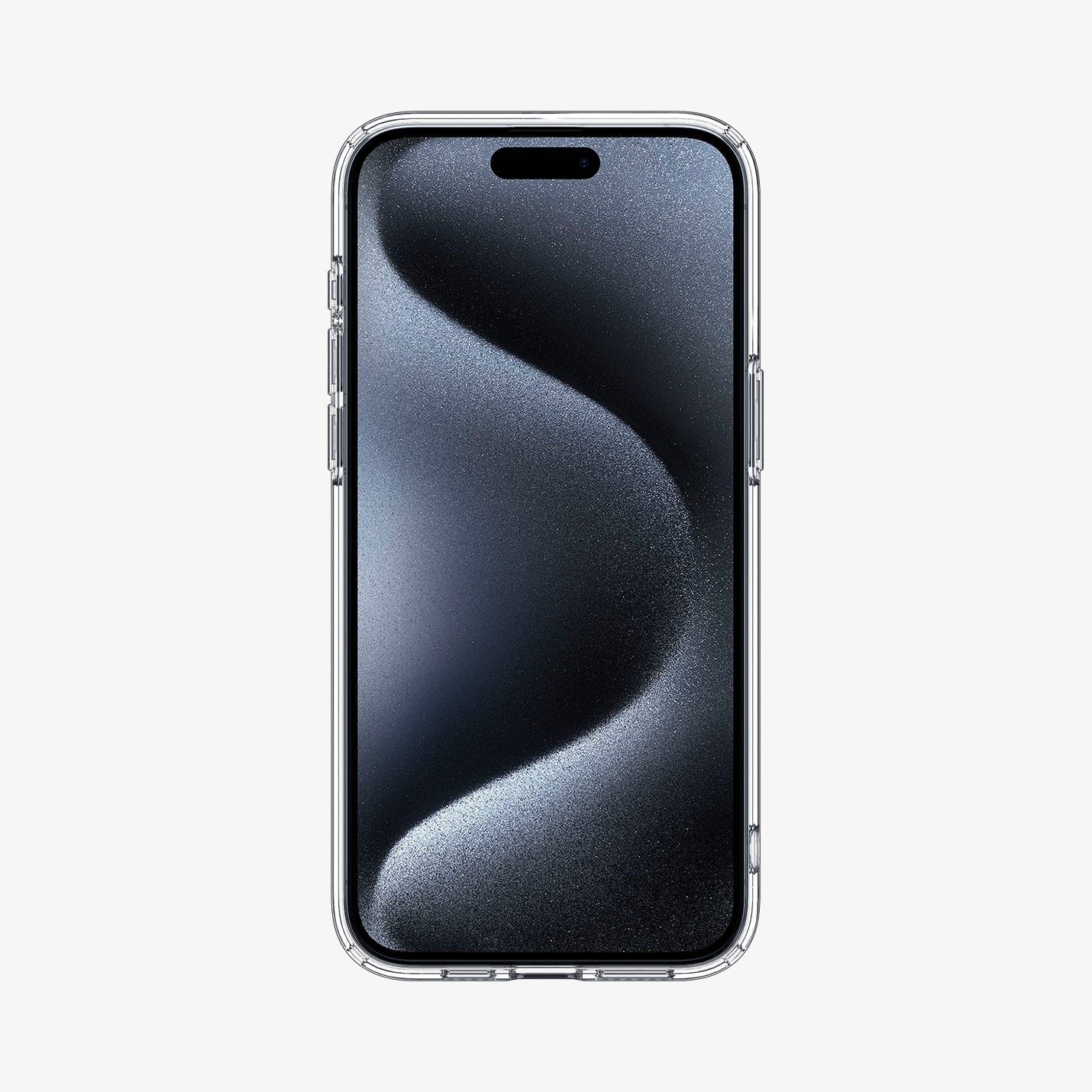 ACS06708 - iPhone 15 Pro Case Ultra Hybrid in frost clear showing the front