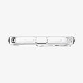 ACS06708 - iPhone 15 Pro Case Ultra Hybrid in frost clear showing the bottom with precise cutouts