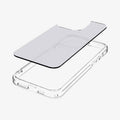 ACS06708  - iPhone 15 Pro Case Ultra Hybrid Frost Clear showing the back and highlighting the frosted back