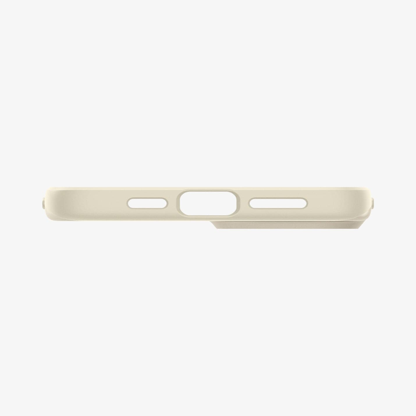 ACS06642 - iPhone 15 Plus Case Thin Fit in mute beige showing the bottom