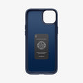 ACS06640 - iPhone 15 Plus Case Thin Fit in navy blue showing the inside of case