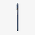 ACS06640 - iPhone 15 Plus Case Thin Fit in navy blue showing the side