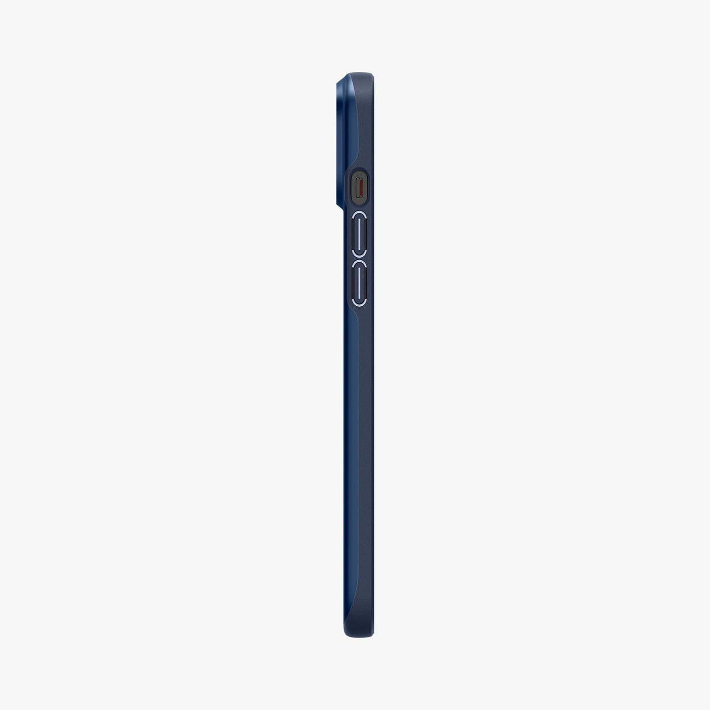 ACS06640 - iPhone 15 Plus Case Thin Fit in navy blue showing the side