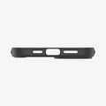 ACS06657 - iPhone 15 Plus Case Ultra Hybrid in matte black showing the bottom with precise cutouts