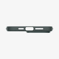 ACS06548 - iPhone 15 Pro Max Case Thin Fit in abyss green showing the bottom