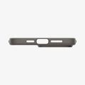 ACS06545 - iPhone 15 Pro Max Case Thin Fit in gunmetal showing the bottom