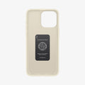 ACS06551 - iPhone 15 Pro Max Case Thin Fit in mute beige showing the inside of case