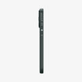 ACS06600 - iPhone 15 Pro Max Case Optik Armor (MagFit) in abyss green showing the side