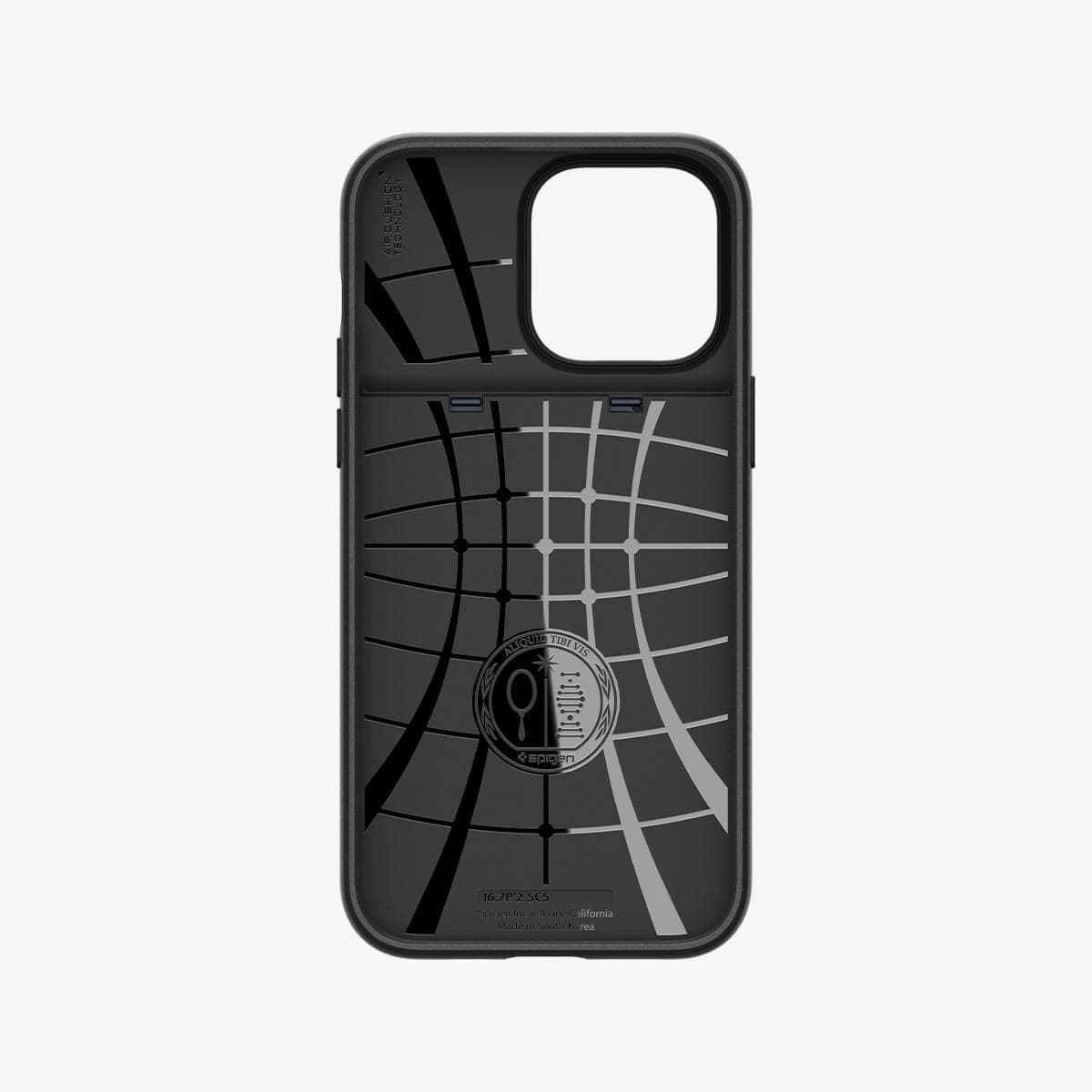 ACS04838 - iPhone 14 Pro Max Case Slim Armor CS in metal slate showing the inside of case