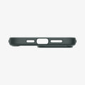 ACS06569 - iPhone 15 Pro Max Case Ultra Hybrid in frost green showing the bottom with precise cutouts