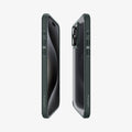 ACS06569 - iPhone 15 Pro Max Case Ultra Hybrid in Frost green showing the back, side, and front
