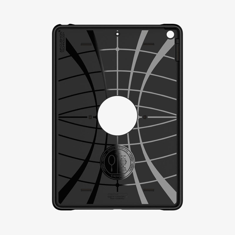 ACS00375 - iPad 10.2" Case Tough Armor in gunmetal showing the inside of case