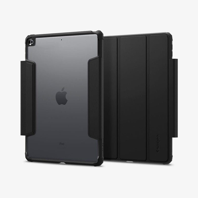 ACS03906 - iPad 10.2" Case Ultra Hybrid Pro in black showing the back and front