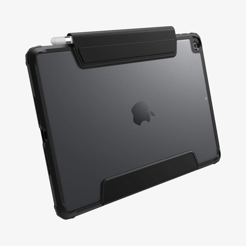 ACS03906 - iPad 10.2" Case Ultra Hybrid Pro in black showing the back and bottom