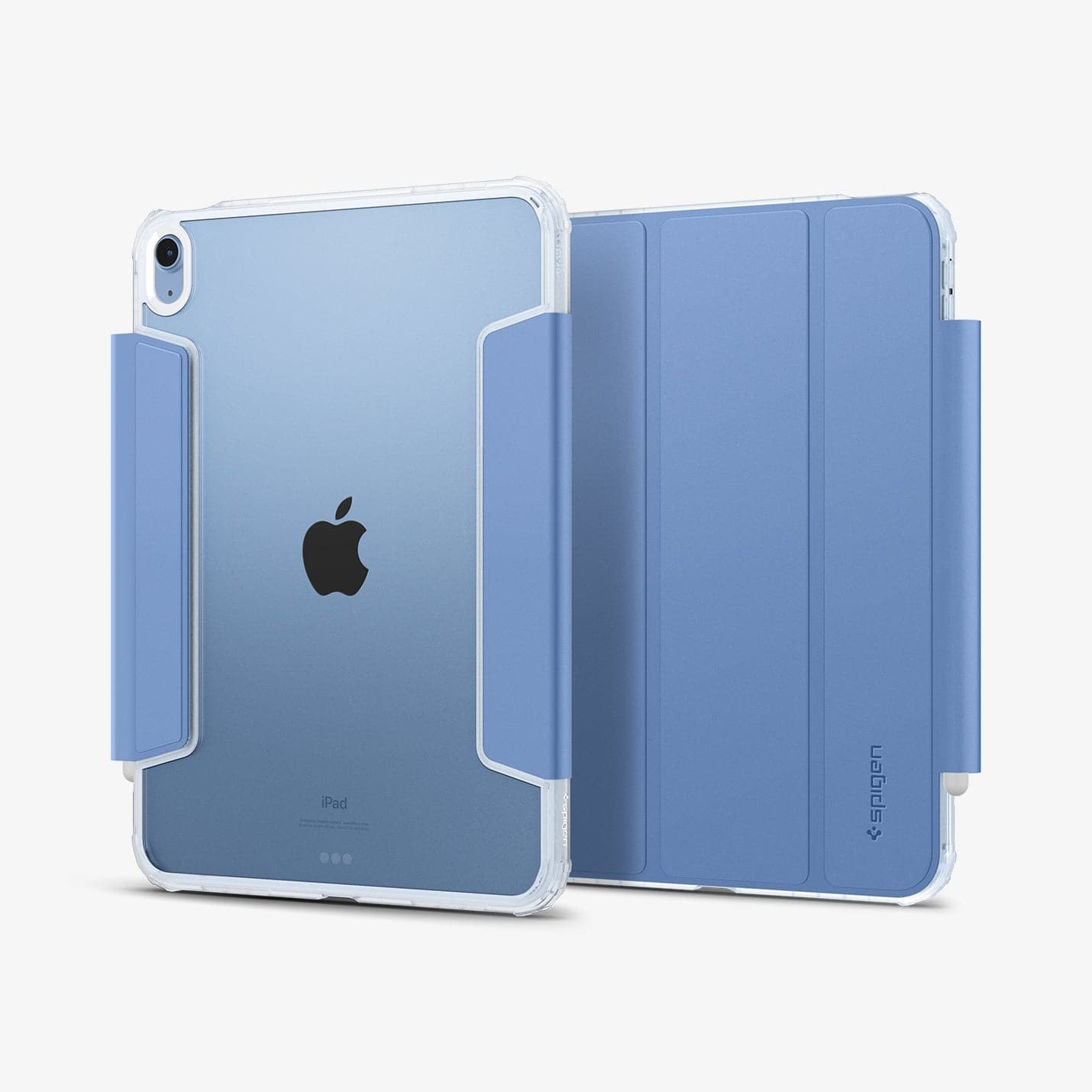 ACS05940 - iPad 10.9" Case Ultra Hybrid Pro in cornflower blue showing the back and front