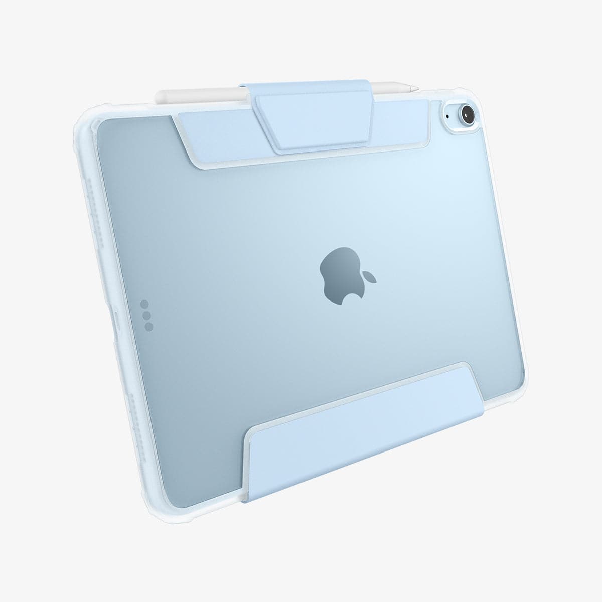 ACS02698 - iPad Air 10.9" (2022 / 2020) Case Ultra Hybrid Pro in sky blue showing the back and bottom